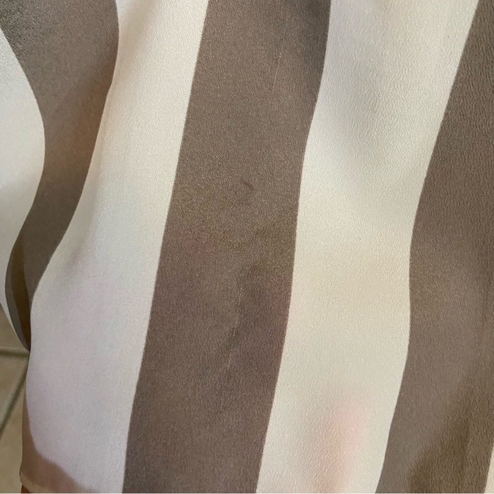 16. Vince Camuto Light Brown & Cream Abstract Multi Patterned Tank Top Size 1X - Picture 9 of 11